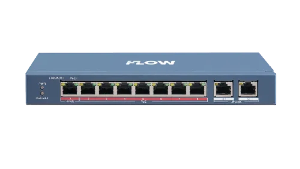 Коммутатор неуправляемый c POE iFLOW F-SW-EU410HPOE-V - фото1 Коммутатор неуправляемый c POE iFLOW F-SW-EU410HPOE-V - фото1
