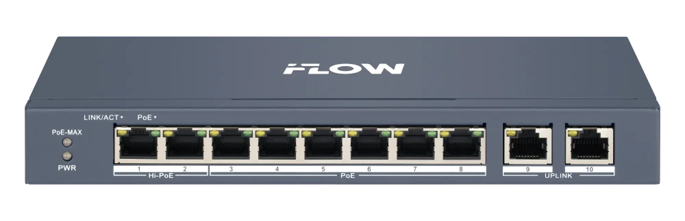 Коммутатор управляемый c POE iFLOW F-SW-EM410HPOE-VM - фото1