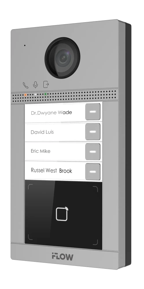 Вызывная IP-панель на 4 абонента iFLOW F-VI-1407ISMCWE1 (врезная) - фото1