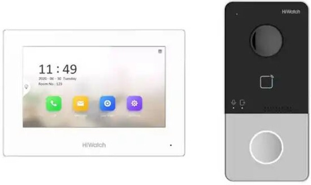 Комплект IP видеодомофона DS-D100IKWF(B) - фото1